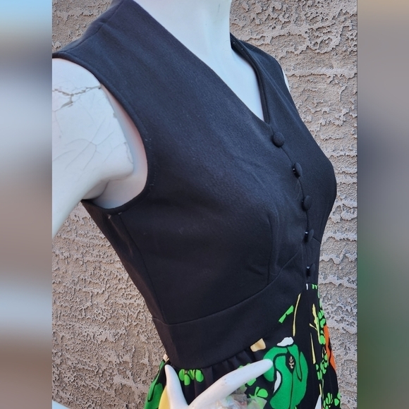 Vintage 1970's Sleeveless‎ Maxi Dress - Picture 4 of 11